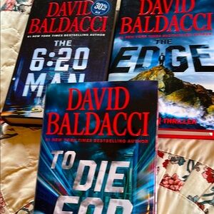 David Baldacci books series of 6:20 Man Thrillers-3 hardback